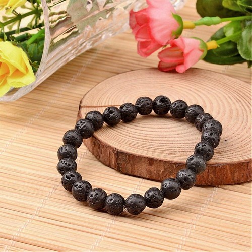 8MM Fashion Natural Stone Bracelet 108 Mala Yoga Necklace Matte Smooth Jewelry - Picture 49 of 71