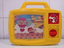 Jouet Vintage TV Musicale À Remontoir 1985 Fonctionne