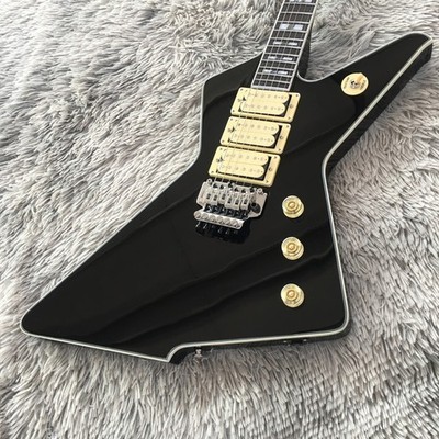 Piano Black Explor Electric Guitar Chrome Part HHH Pickups Mahogany Body&Neck