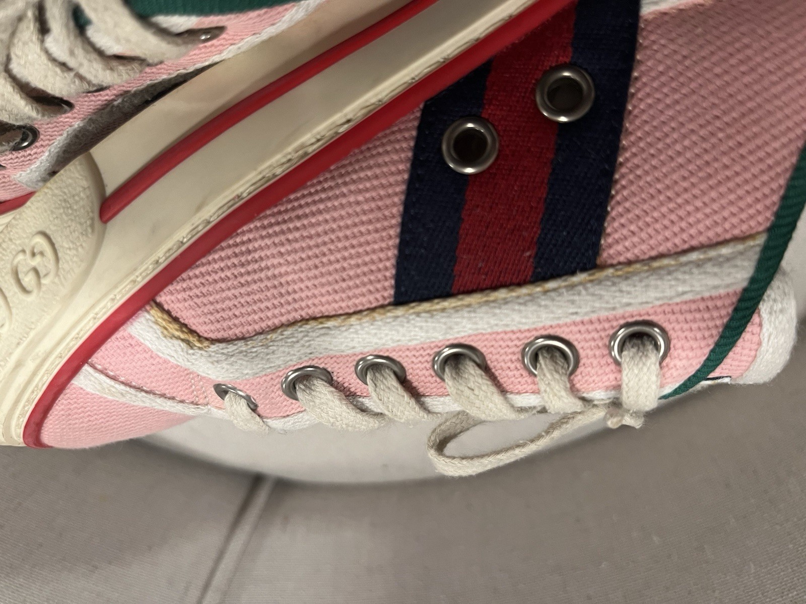 Gucci Women’s GG Gucci Pink Tennis Size 35 Or Size 5 1977 Sneakers  thumbnail 8