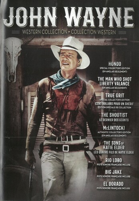 #ad John Wayne Western 9 Pack New DVD $9.99
