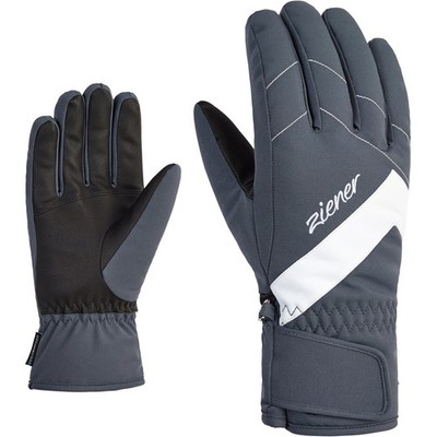 Ziener Women's Alpine Ski Leather Gloves KAITI ombre