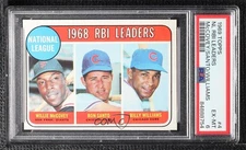 1969 Topps League Leaders Willie McCovey Ron Santo Billy Williams #4 PSA 6 HOF