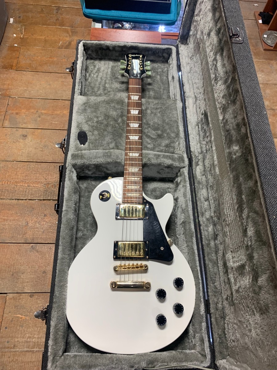 ⭐︎Epiphone / Les Paul Custom Pro White Epiphone Les Paul Custom Pro Alpine White | eBay