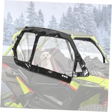  Cab Enclosure For RZR 2014-2023, Upgraded Zipper Waterproof Soft Upper Doors 