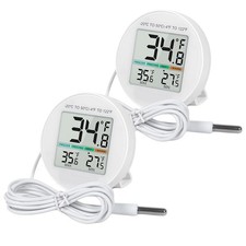 2 Pack Cooling Thermometer IP65 Waterproof for Refrigerator, Freezer S5176