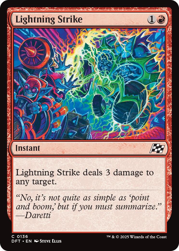 Lightning Strike Aetherdrift MTG 136 LP
