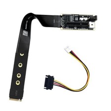 M.2 NGFF NVMe M-Key to PCI-E X1 X4 X8 X16 Cable with extension power cable
