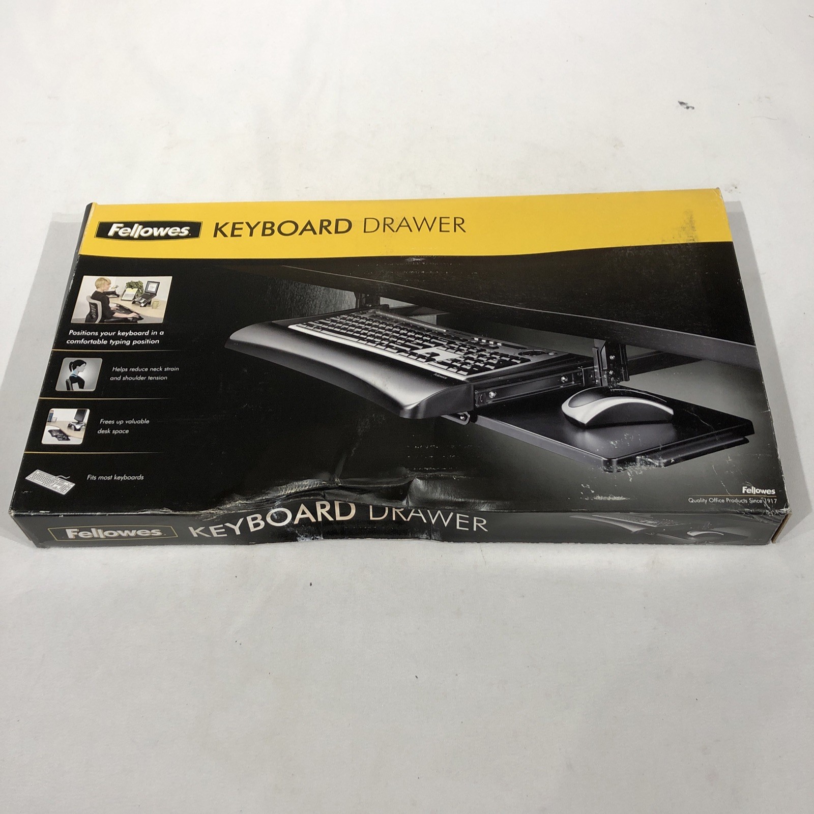 Fellowes Office Suites Underdesk Keyboard Drawer CRC 91403- NEW