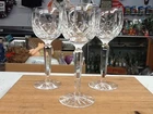 Waterford Crystal LISMORE Vintage Hock Wine Glass 7.5 " SET OF 3 BEAUTIFUL