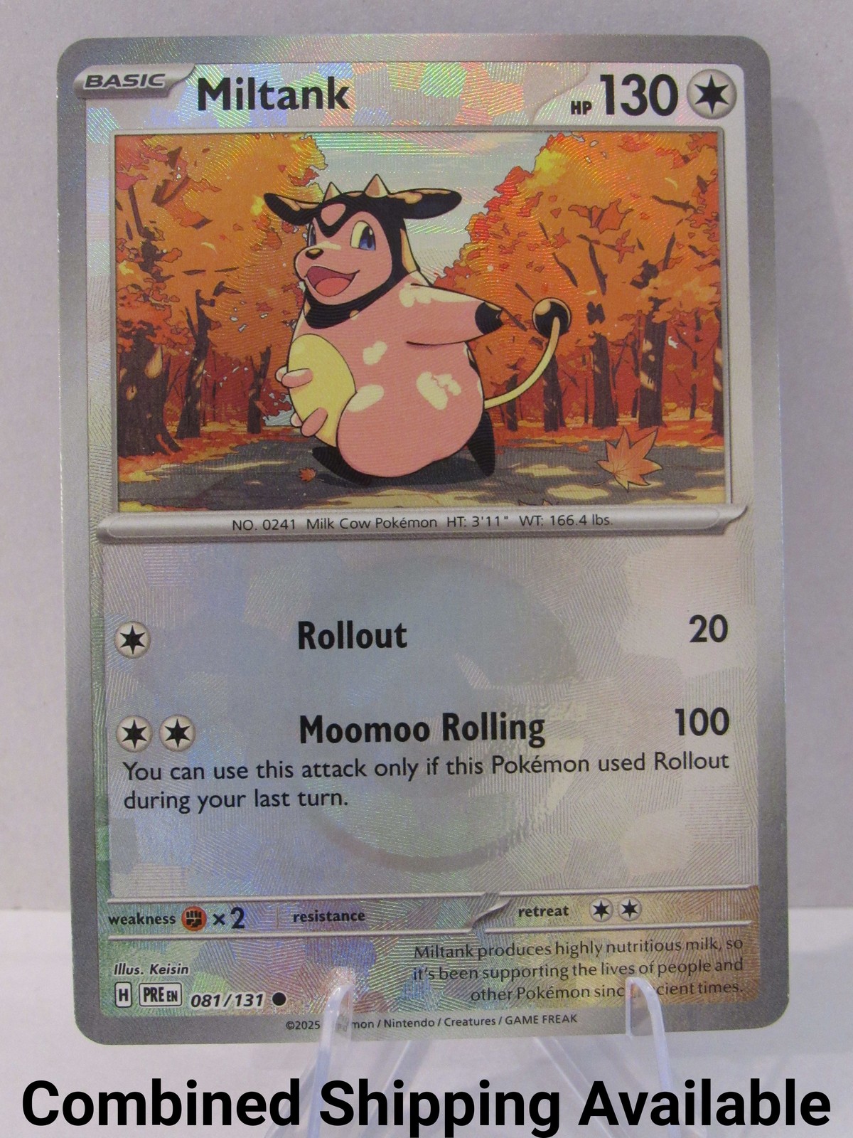 Miltank (Poke Ball Pattern) 081/131 SV: Prismatic Evolutions NM Holo  14416