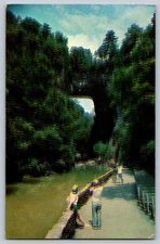 Vintage Natural Bridge Virginia Scenic Postcard by Tichnor Bros