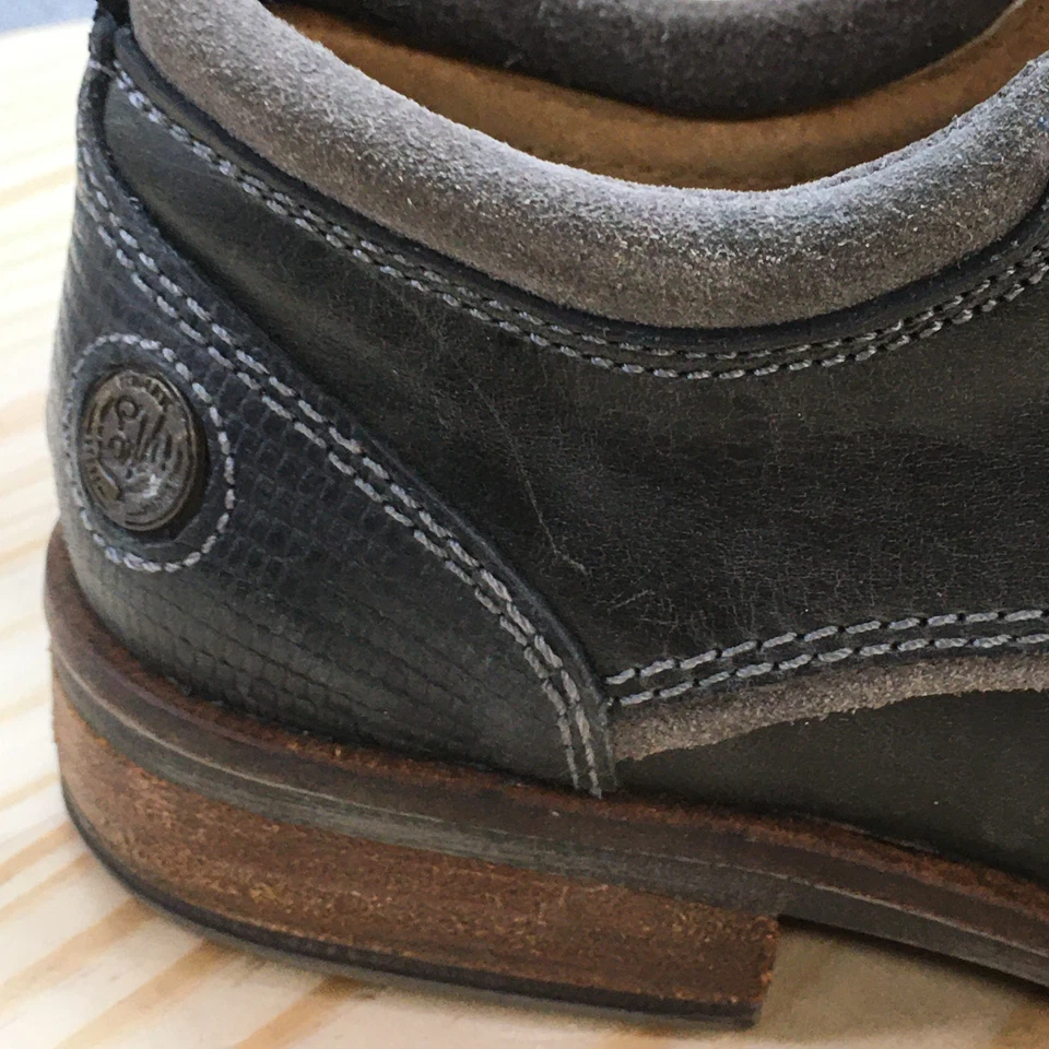 Steve Madden Zapatos Para Hombres 8.5D Narrate Oxford Azul Cuero Con Cordones Informales NARRO1M1 Foto 3 de 4