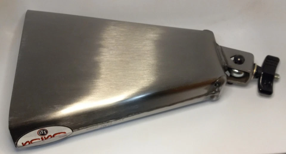 Campanillo de salsa de percusión latina ES-10 8" tono profundo acero cepillado hecho en EE. UU. Foto 4 de 4