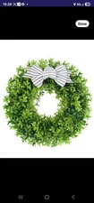 24" Green Berry Eucalyptus Wreath Artificial Door Decoration New Home Decor