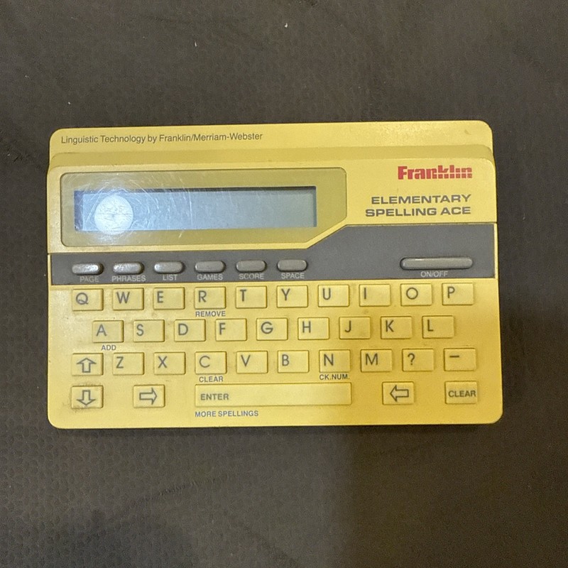 Vintage Electronic Franklin Elementary Spelling Ace Model ES-90 1989 Tested 