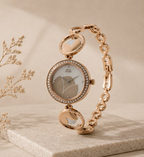 Titan Raga Vietnam NR2539KM01 Metallic Band White Round Ladies Watch New