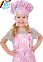 KinderschüRze Und KochmüTze Set,SchüRze Kinder KochschüRze Verstellbare KüChensc
