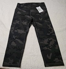 ZYIA Active Forest Camo Luxe Hi-Rise Capri Leggings 20" Womens 14-16 NWT