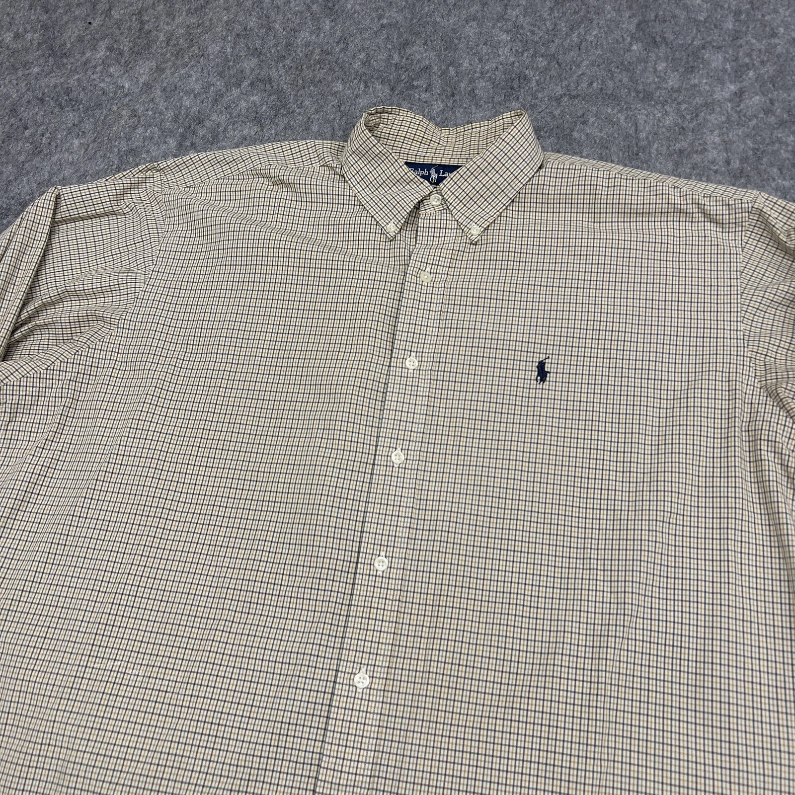 Ralph Lauren Shirt Mens XL Plaid Blake Button Down Classic Dress Casual Preppy