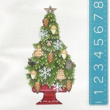 Handpainted Needlepoint Canvas Melissa Shirley Acorn  Birds Christmas Tree SaLE