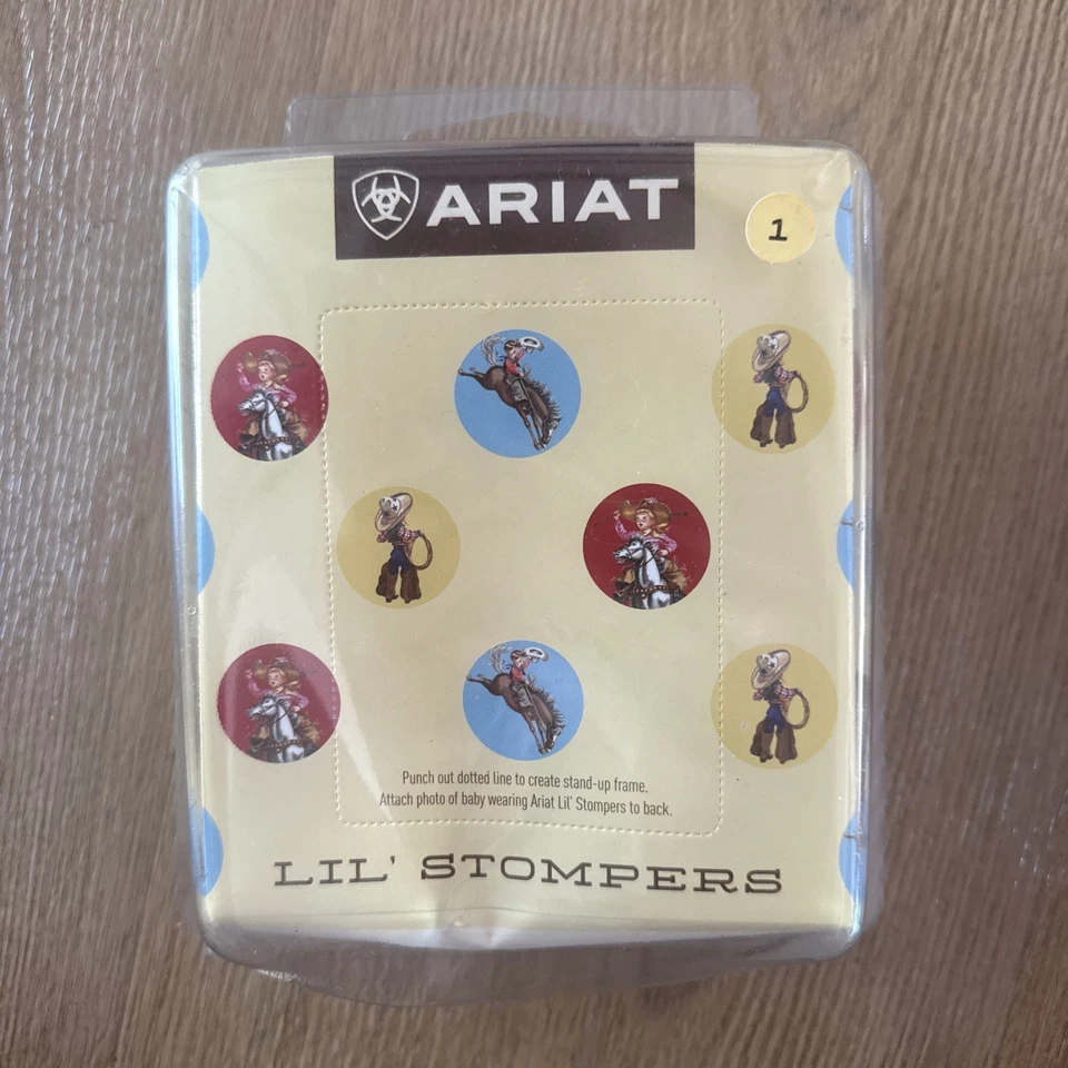 Ariat Lil Stompers Talla 1 Lápida Marrón, Azul y Blanco Botas de Vaquero Western Foto 2 de 4