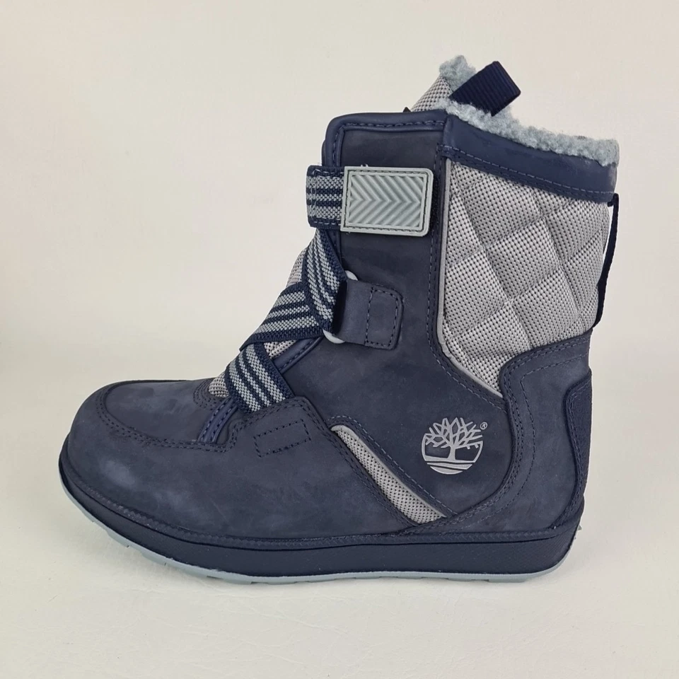 🚨 Timberland Snow Stomper XT Winter 36946 Boots Blue Size 6 Youth = 7.5 Women - Image 2 of 4