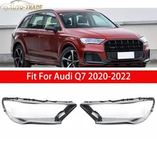 For Audi Q7 2020-2023 SQ7 2020-2023 Car Front Headlight Lens Cover Shell Clear