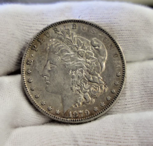 1879 O US Morgan Silver Dollar $1 XF  (Cleaned)