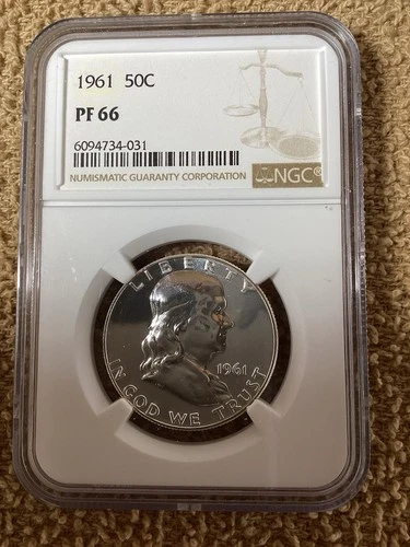 1961 50c NGC PF66. Free Shipping. (4031)