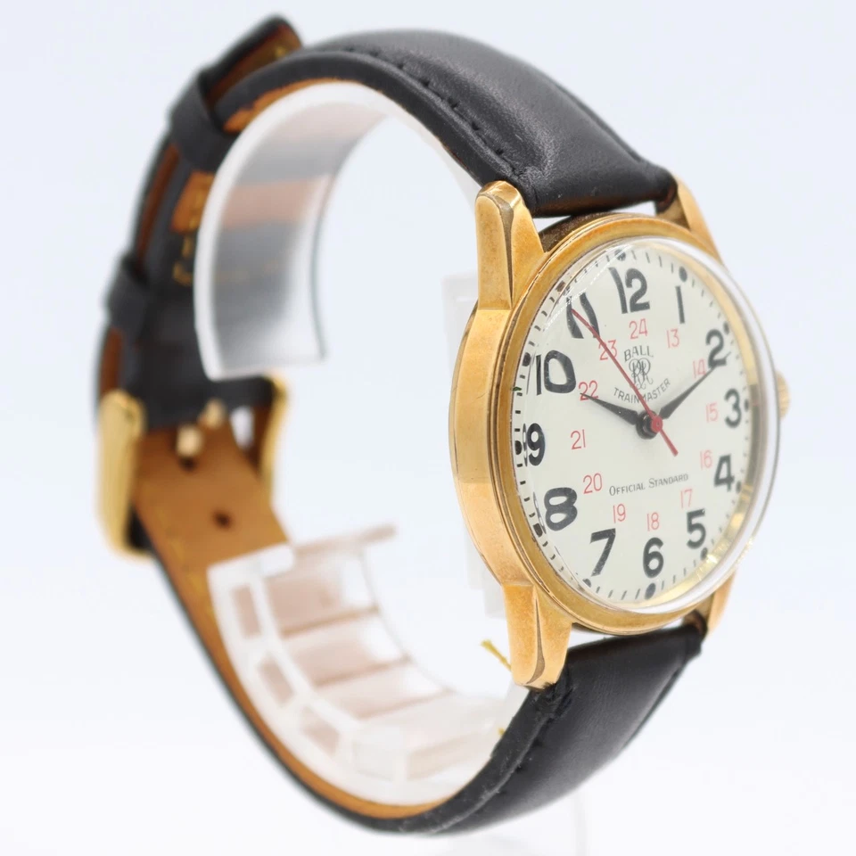 Reloj Pulsera Automático Hombre Ball Trainmaster Vintage ETA.2821 Tono Dorado Suizo Foto 3 de 4