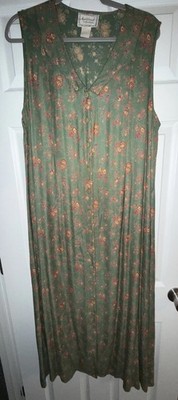 April Cornell Modern Prairie  Midi Dress Large Cottage Core Artisan Vintage L