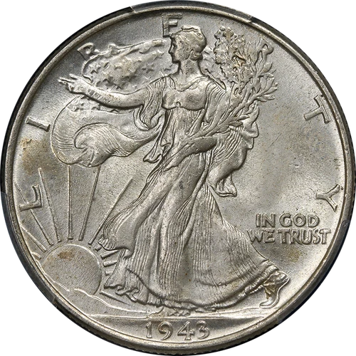 1943-P Walking Liberty Half PCGS MS64 Nice Strike