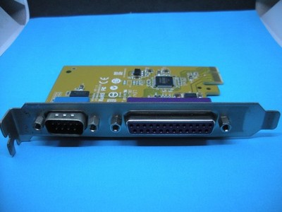 Sunix 2410 RS232 Seriell 9pin /LPT Parallel EPC Interface25pol. PCIe Card