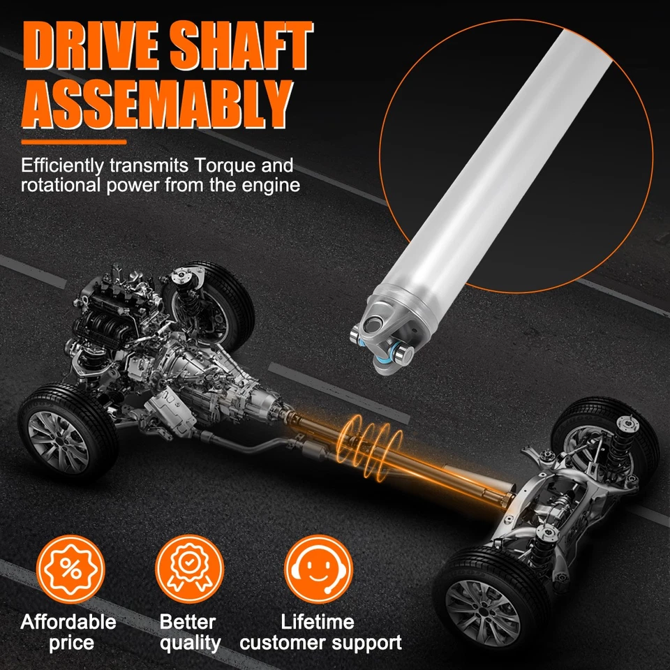 Rear Driveshaft Assembly for 1990-1999 GMC K1500 1989-1991 Chevrolet K1500 4WD Foto 4 de 4