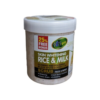 Veet Gold Rice & Milk Face Body Glowing Polishing whitening Scrub 500g Exp 2027