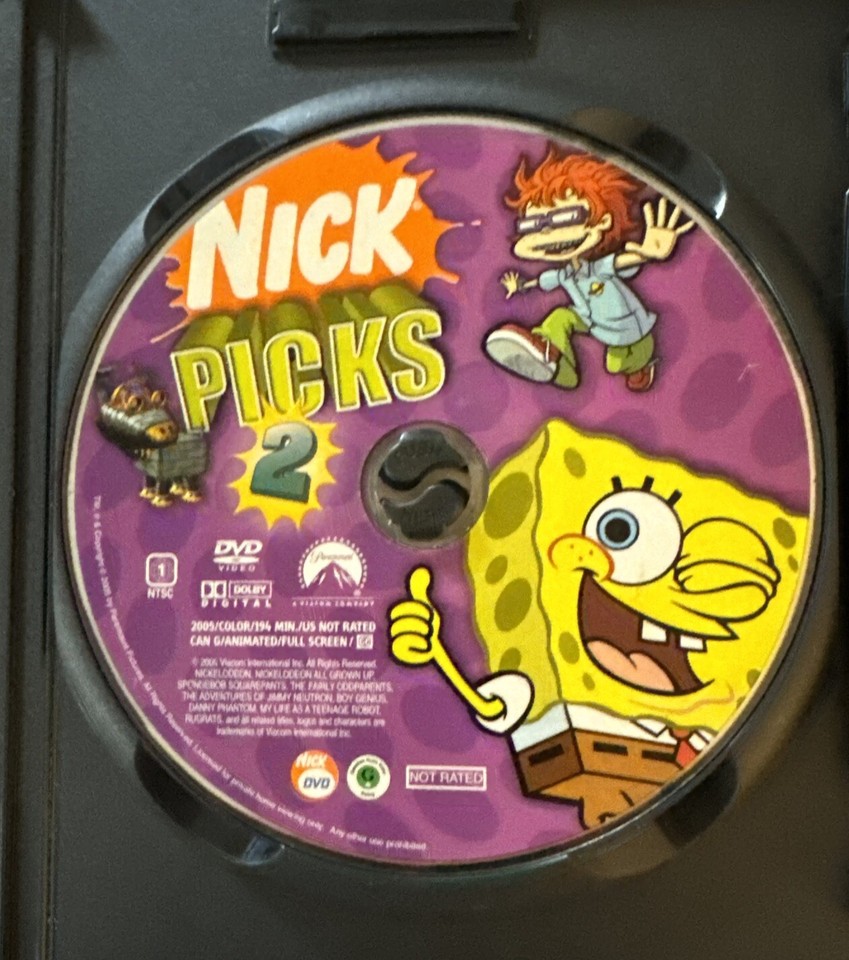 NICK PICKS 2 Spongebob/Jimmy Neutron/Rugrats ++ DVD 97368773745 eBay