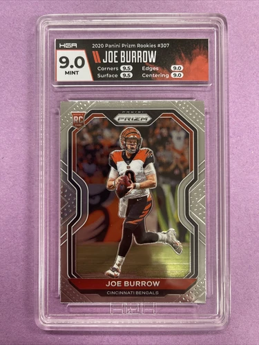 2020 Panini Prizm Joe Burrow RC Rookie #307 HGA 9 MINT HI-SUBS #QSEC