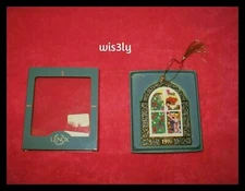 Vintage 1996 Lenox Fine Ivory China Christmas Window Handpainted Ornament