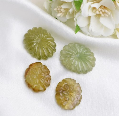 Multi Tourmaline 4 Pieces Antique Carving Natural Loose Gemstone For Jewelry - Picture 10 of 10