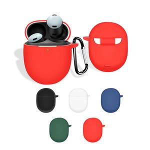 Soft Silicone Case Earbuds Cover With Carabiner for Google Pixel Buds Pro 1 2