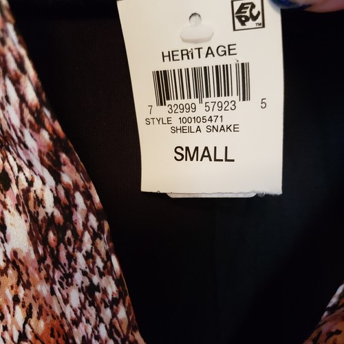 INC International Concepts Womens V-Neck Snake Print Top Size Small - Picture 4 of 6