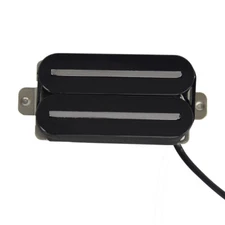 FLEOR Guitar Humbucker Pickup Dual Hot Dual RailsPickup Double Coil Black Neck