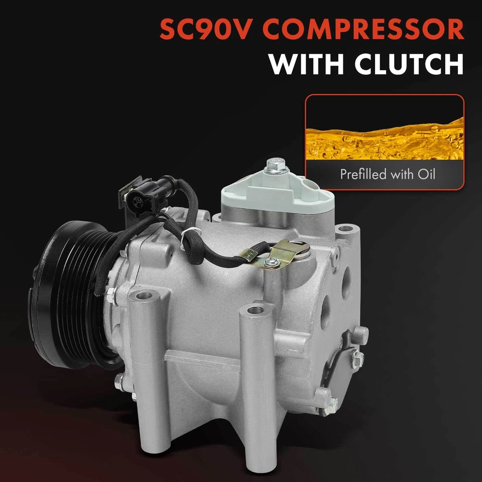 空调压缩机带 SC90V 风格和 6 型槽滑轮适用于捷豹 S 型 00-08 X 型 — 第 3/4 张图片
