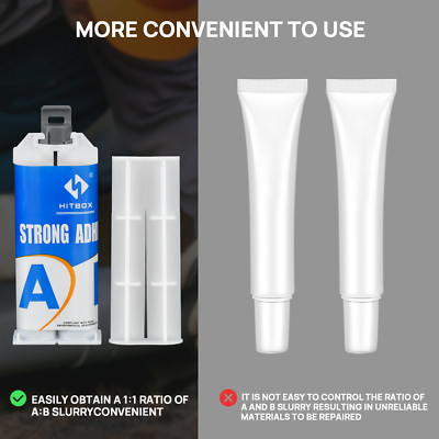 Industrial Metal Repair Paste Glue Heat Resistance Adhesive new AB Gel Weld US