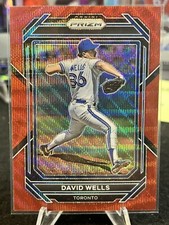 2023 Prizm Baseball Red Wave Prizm David Wells Toronto Blue Jays