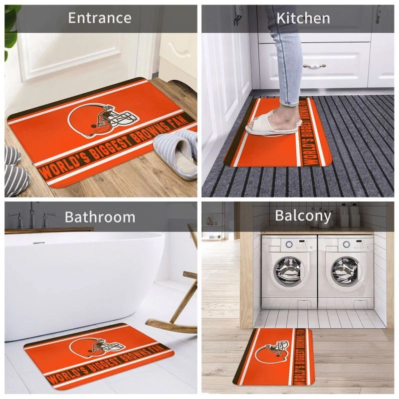 World's Cleveland Browns  Fan Floor Mat Decorative