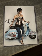 DANIELLE Colby Cushman HARLEY DAVIDSON-  American Pickers -AUTOGRAPHED 8X10 COA 