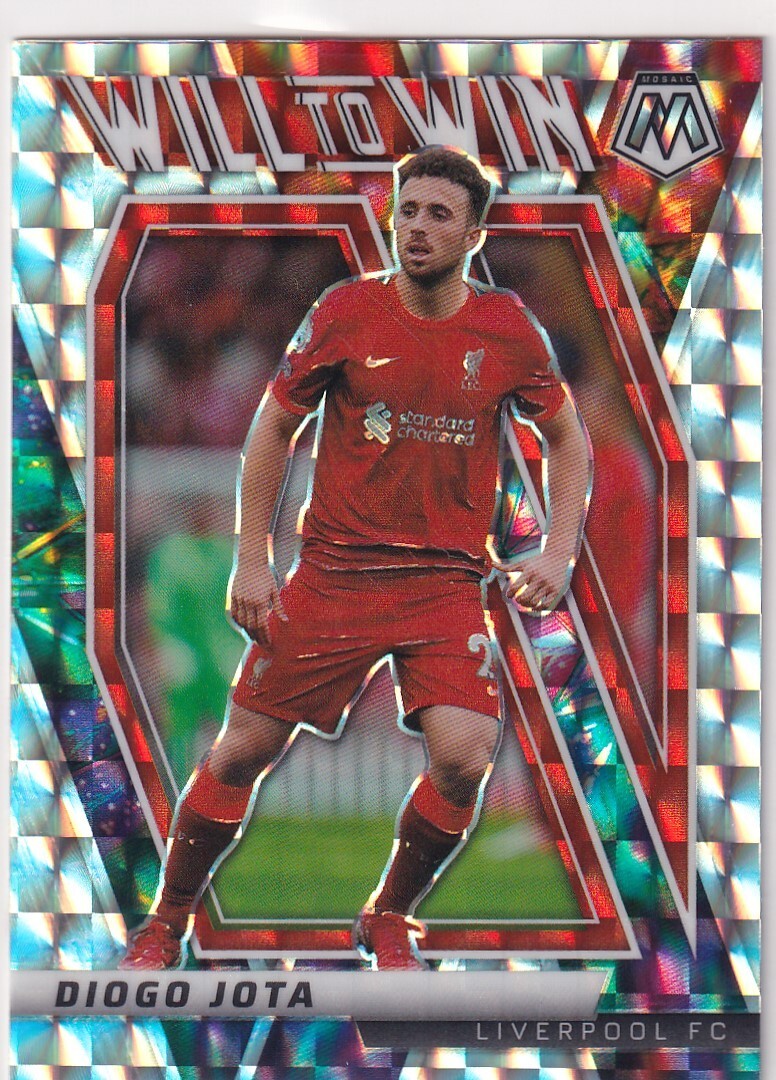 2021-22 Mosaic Prizms Silver Diogo Jota Will To Win