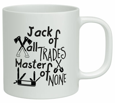 Jack of all Trades Tasse, Master of None Builder lustige Kaffeetasse Weihnachtsgeschenk